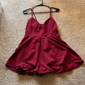 Burgundy romper